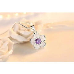 Cherry Blossoms Necklace for Gift