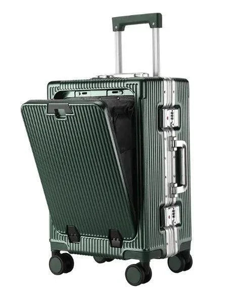 Aluminum Trolley Spacious Easy-Access Luggage