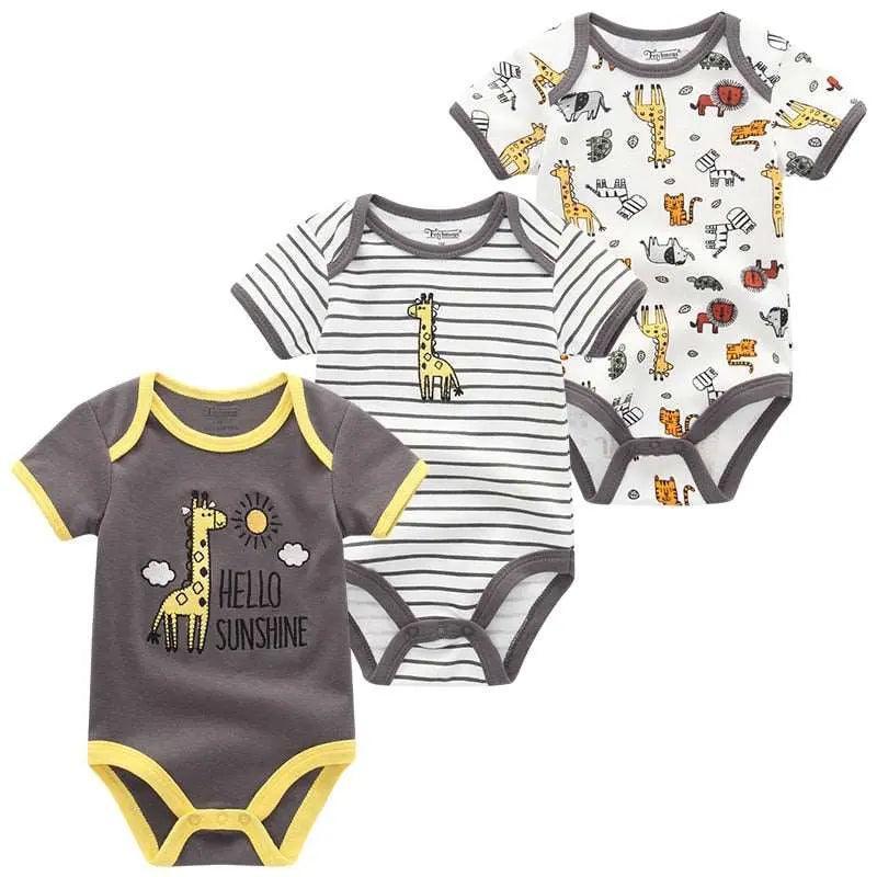 3 PCS/LOT Newborn Baby Clothing 100% Cotton