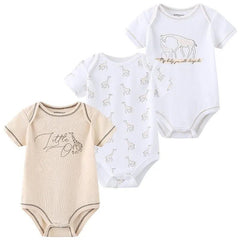 3 PCS/LOT Newborn Baby Clothing 100% Cotton