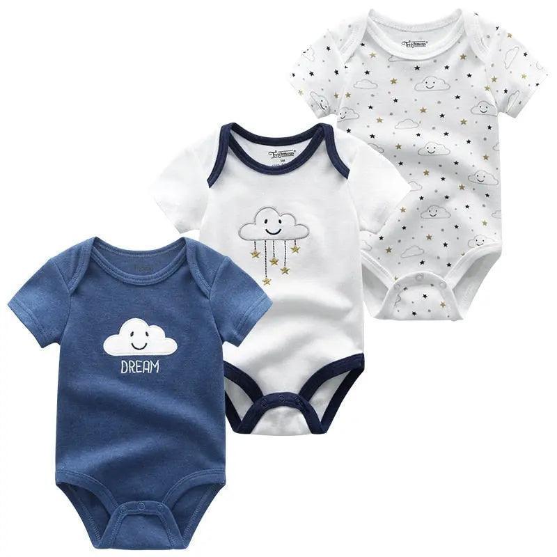 3 PCS/LOT Newborn Baby Clothing 100% Cotton