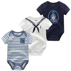 3 PCS/LOT Newborn Baby Clothing 100% Cotton