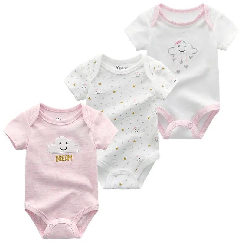 3 PCS/LOT Newborn Baby Clothing 100% Cotton