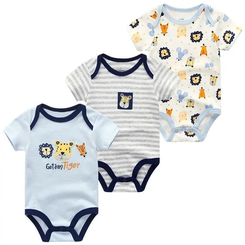 3 PCS/LOT Newborn Baby Clothing 100% Cotton