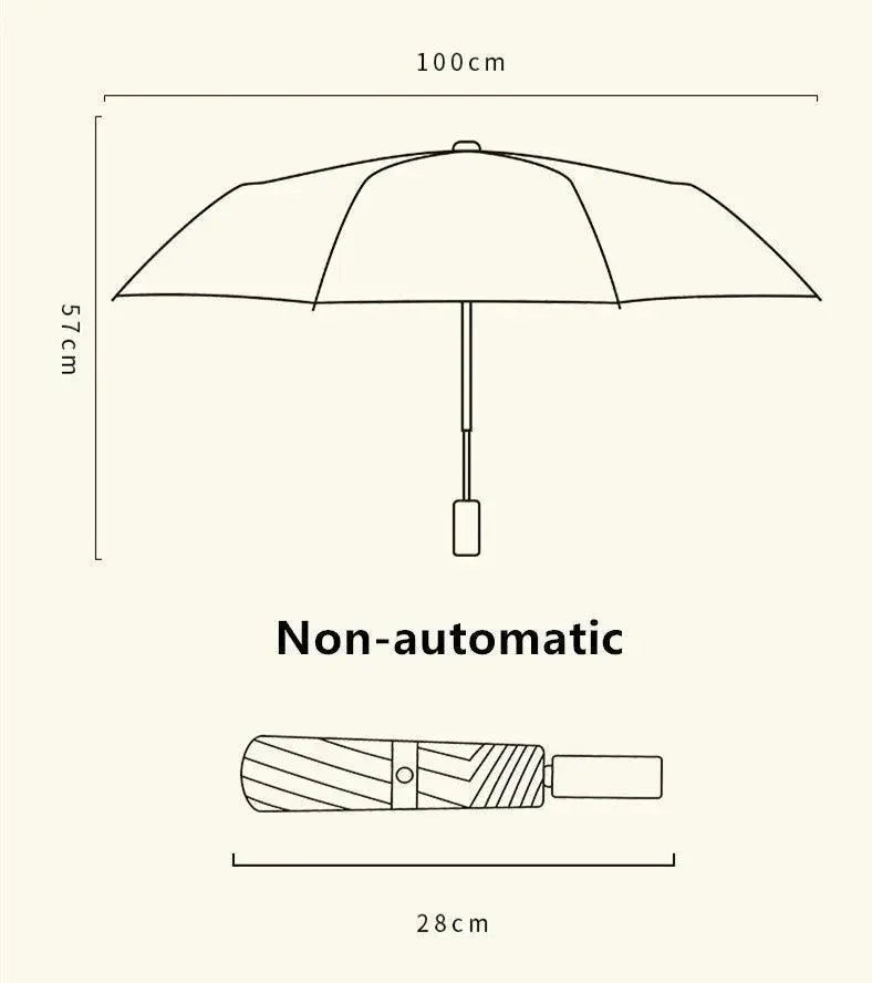 Automatic/Manual Folding Rain And Sun Dual-Use Umbrella