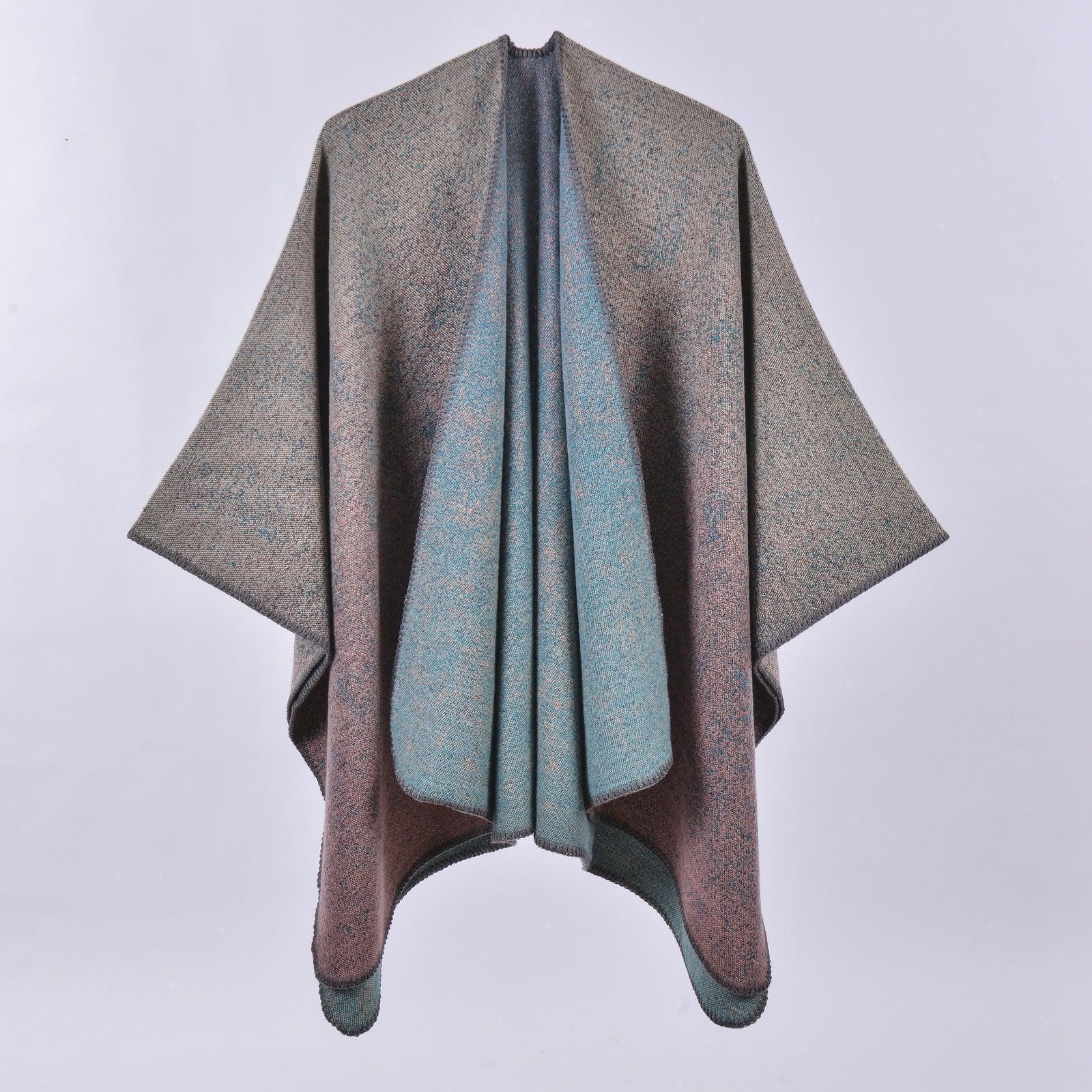 Autumn Winter Scarf Lattice Thickened Cape