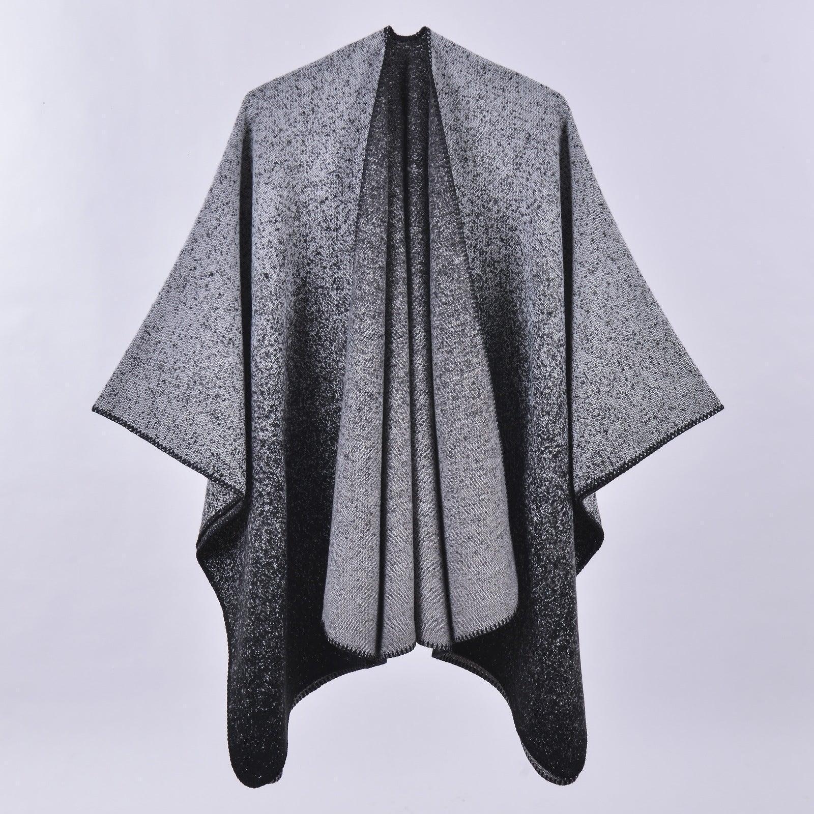 Autumn Winter Scarf Lattice Thickened Cape