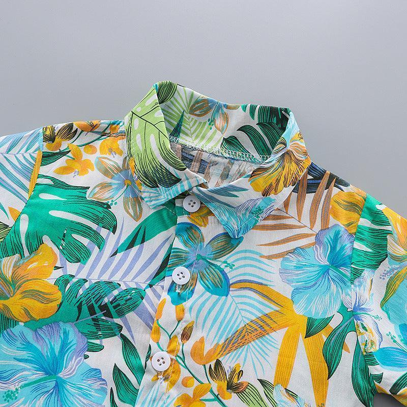 Hawaiian Style Toddler Boys Summer 2pcs Outfit