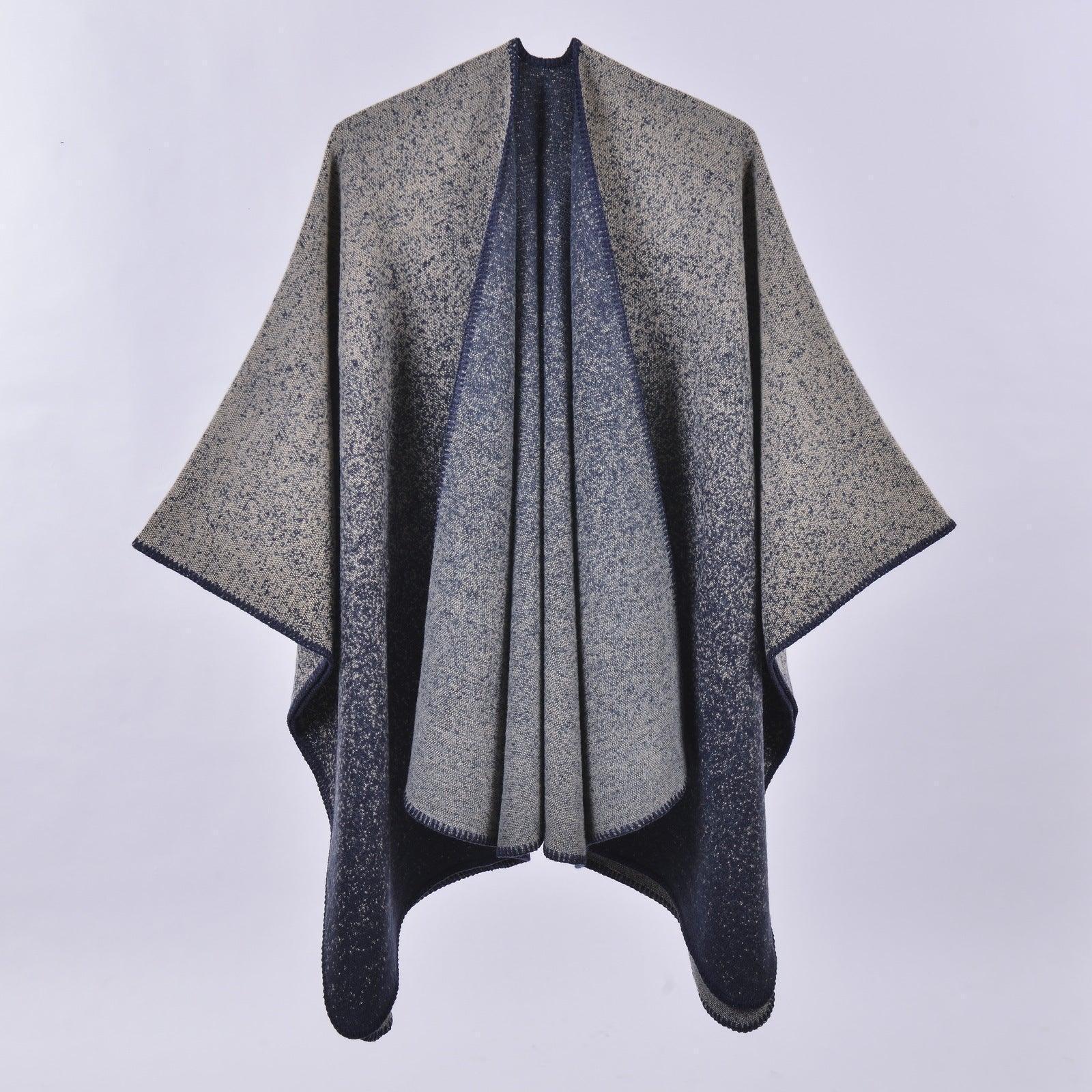 Autumn Winter Scarf Lattice Thickened Cape