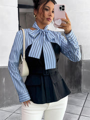 Elegant Graceful Office False Two Piece Sets
