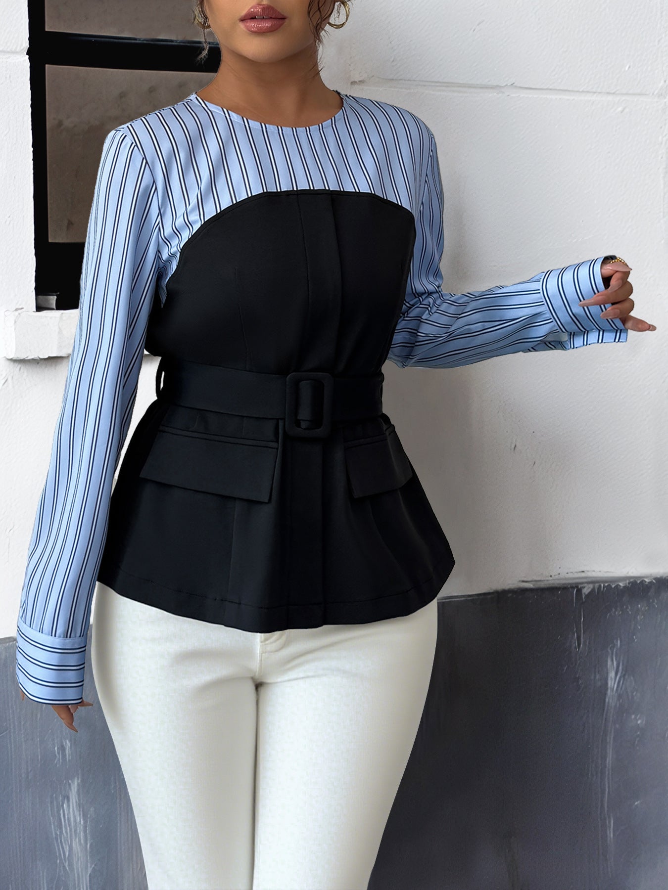 Elegant Graceful Office False Two Piece Sets