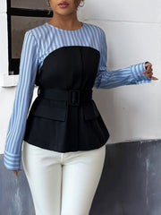 Elegant Graceful Office False Two Piece Sets