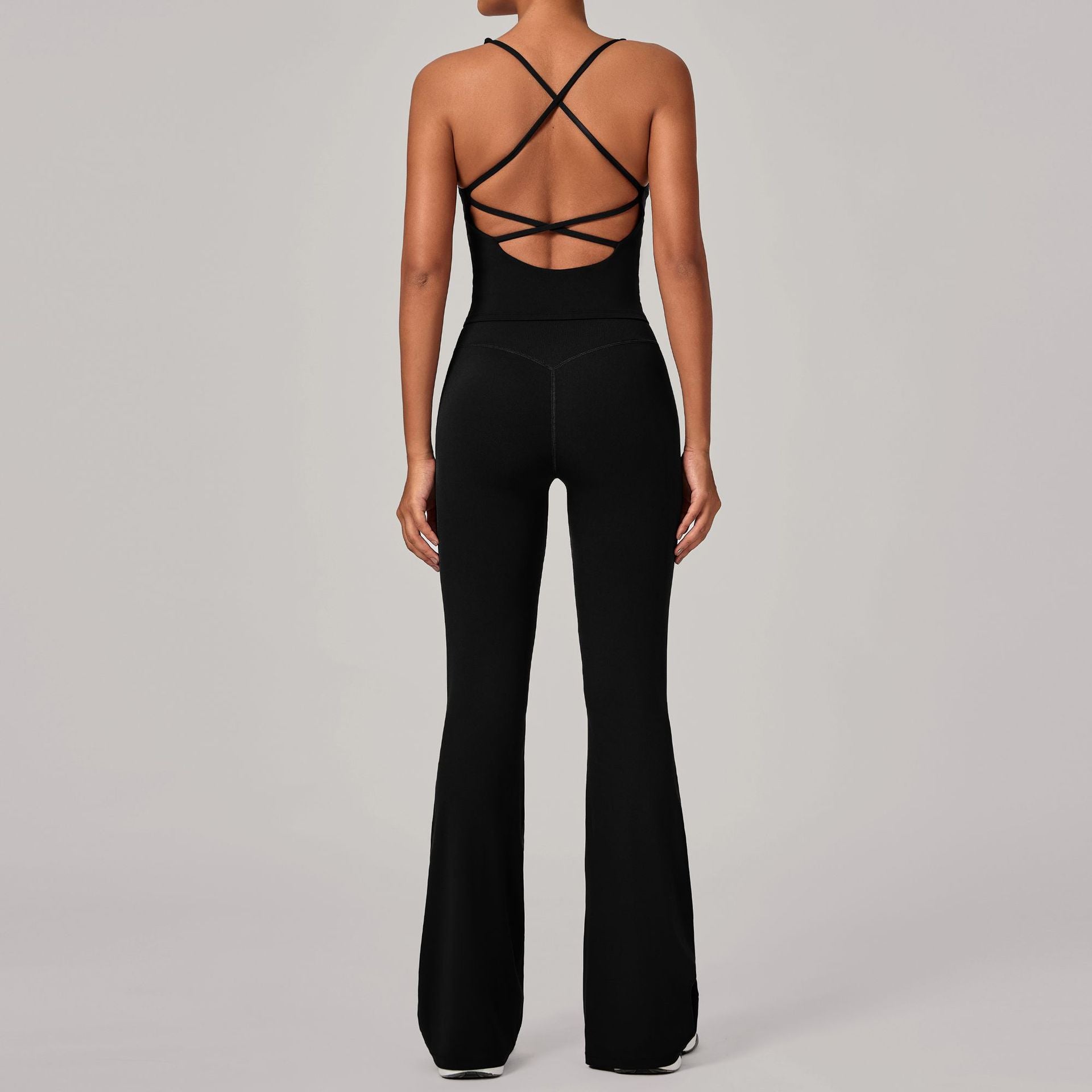 Autumn Sand Invisible Pleated Yoga Outfit Set