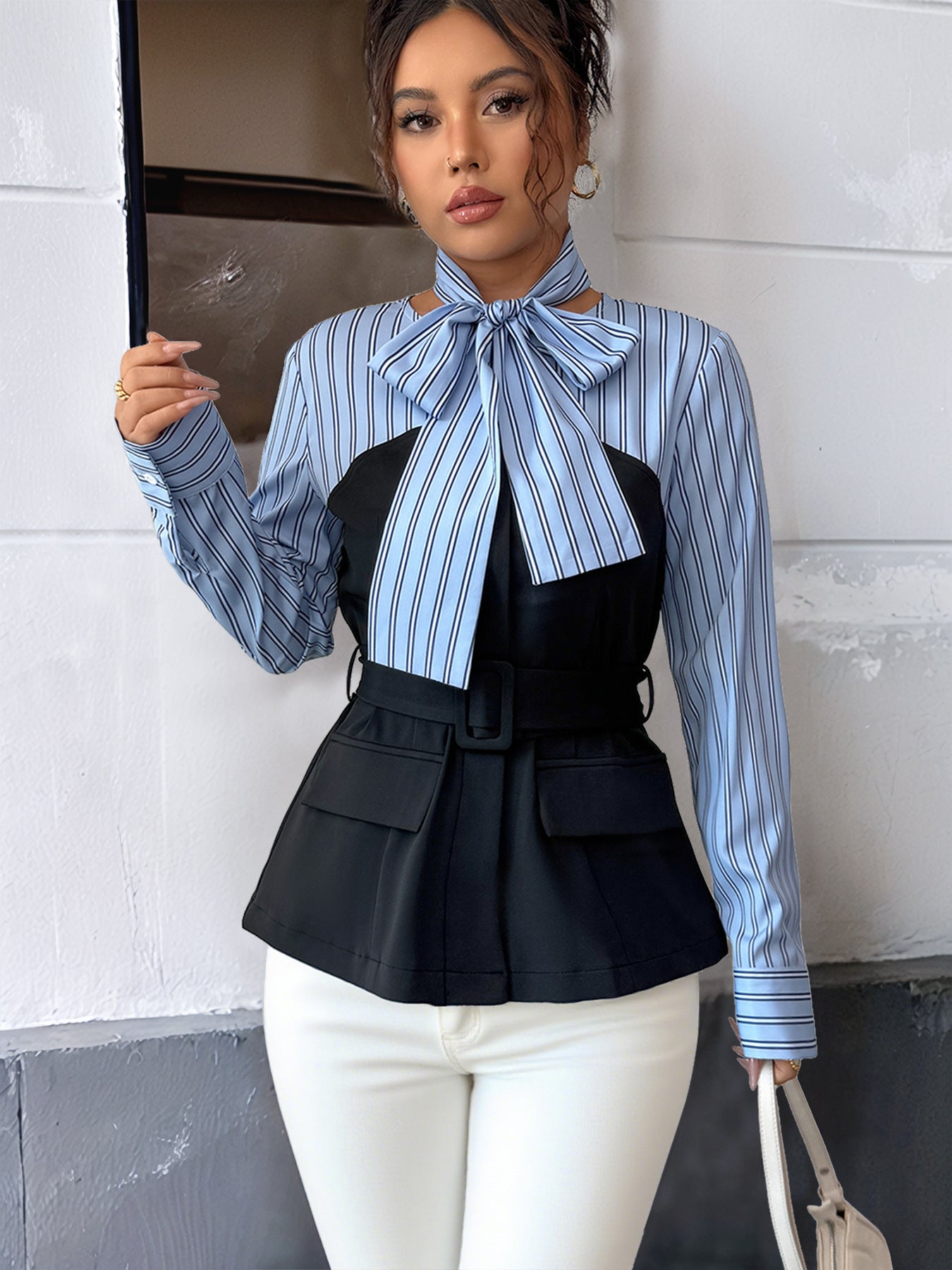 Elegant Graceful Office False Two Piece Sets