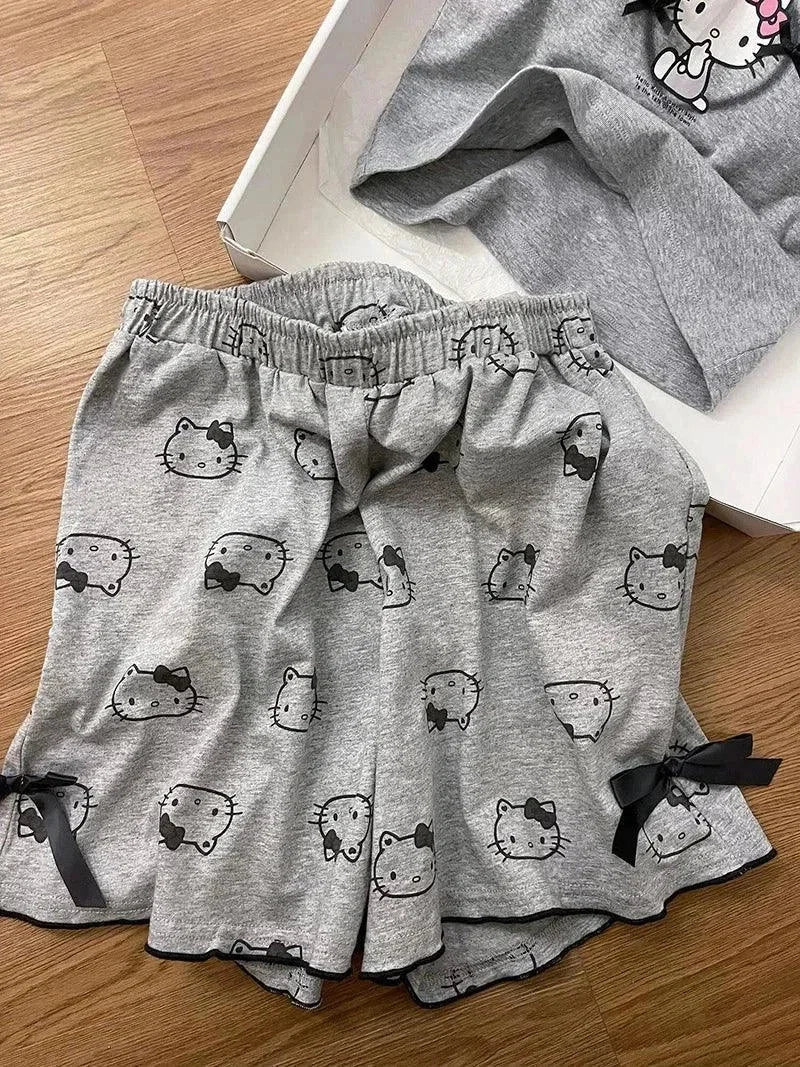 Cute Cartoons Girl's Pajamas 2 Piece Sets