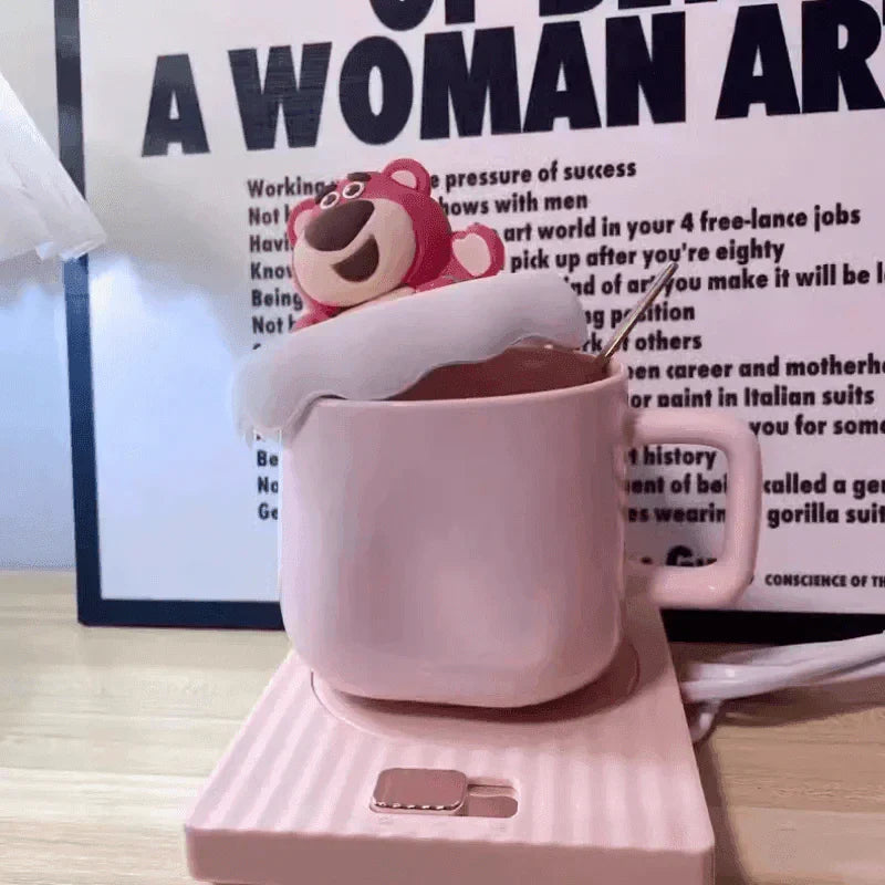 Bear Lotso Mug With Hand Cartoon Set Cup for gift