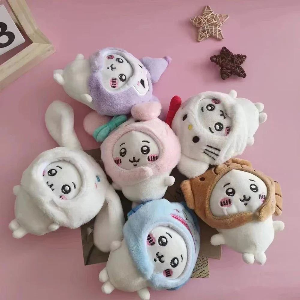 Cute Cross-dressing Chiikawa Plush Doll  for Girl Gift