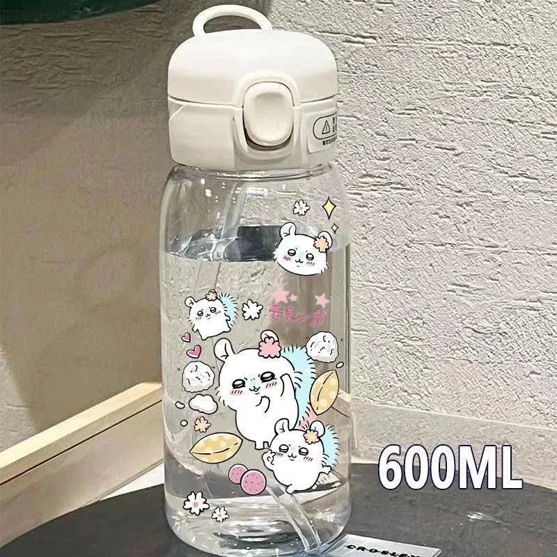 Chiikawas Portable Plastic 600 ML Sport Water Bottle