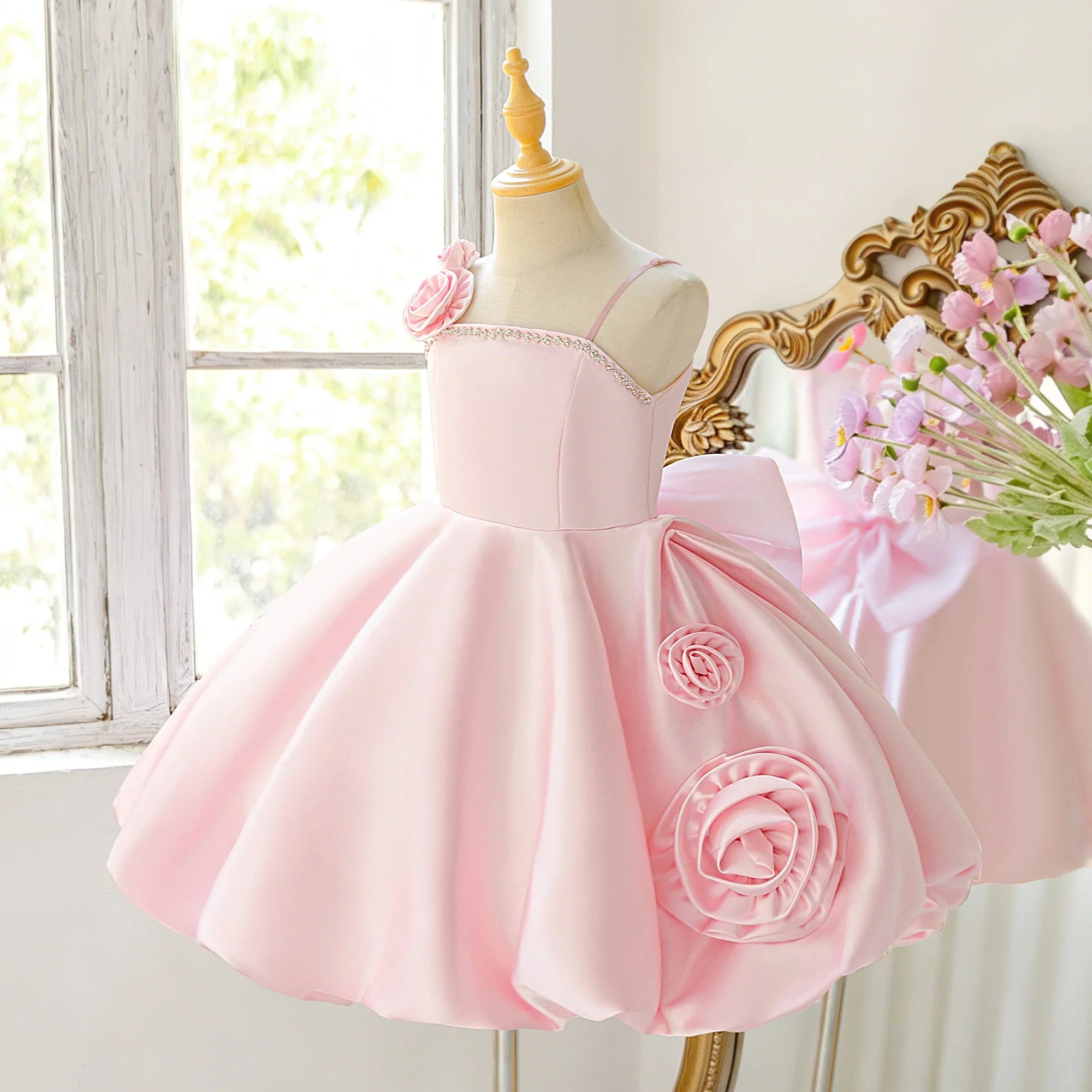 Elegant Flower Party Girl Dress