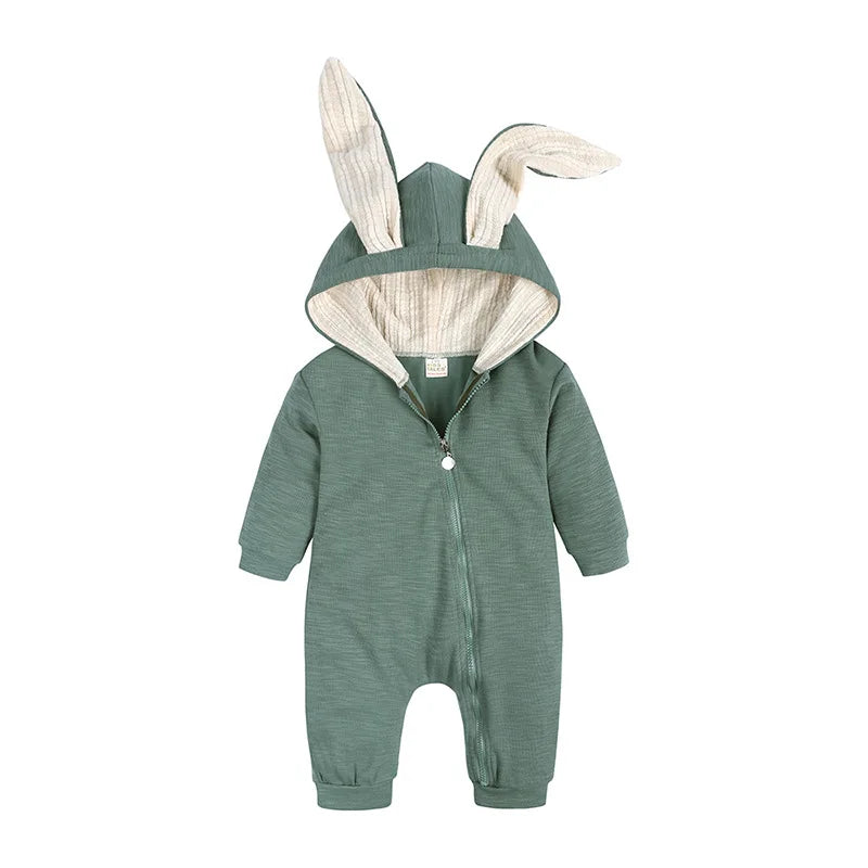 Cotton Long Sleeve Rabbit Baby Rompers Clothes