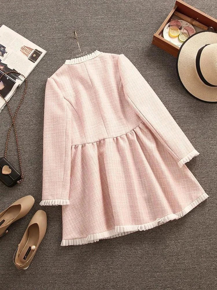 High Quality Small Fragrance Tweed Dresses For Women