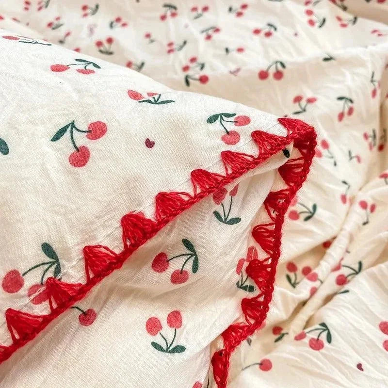 Girls Soft Washed Cotton Bedding Set