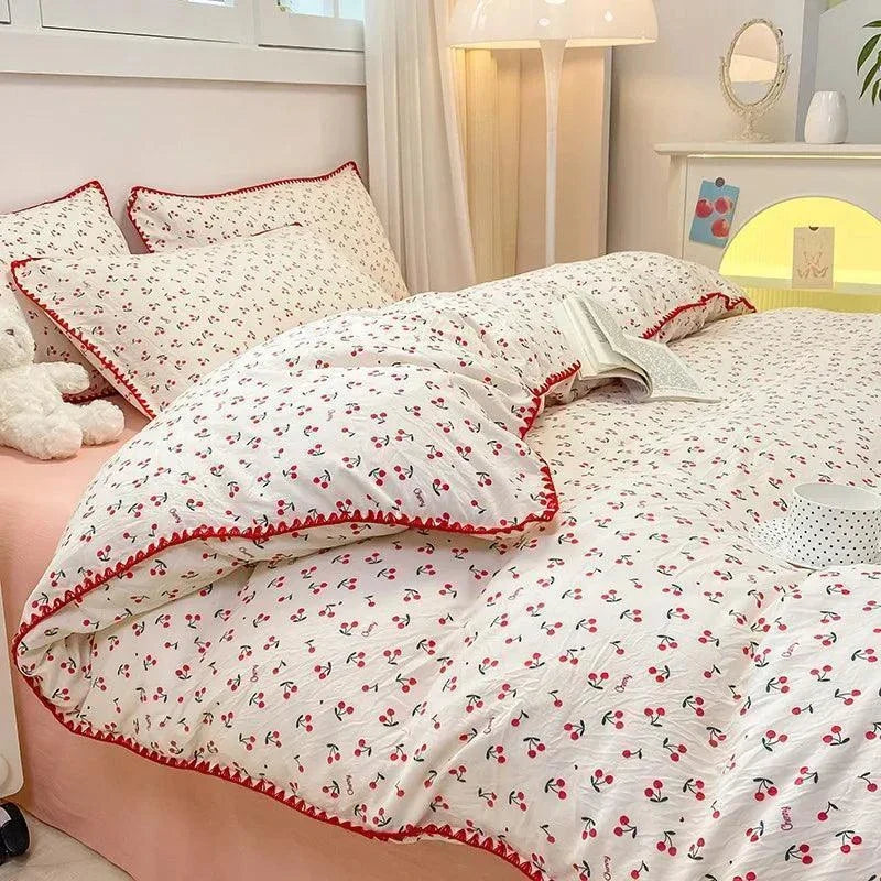 Girls Soft Washed Cotton Bedding Set