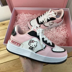 Cute Pink Sneakers  Soft Girl Skateboard Shoes