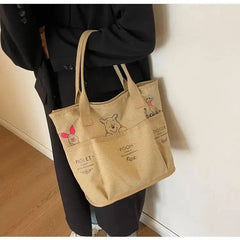 Cartoon fashion tote shoulder bag