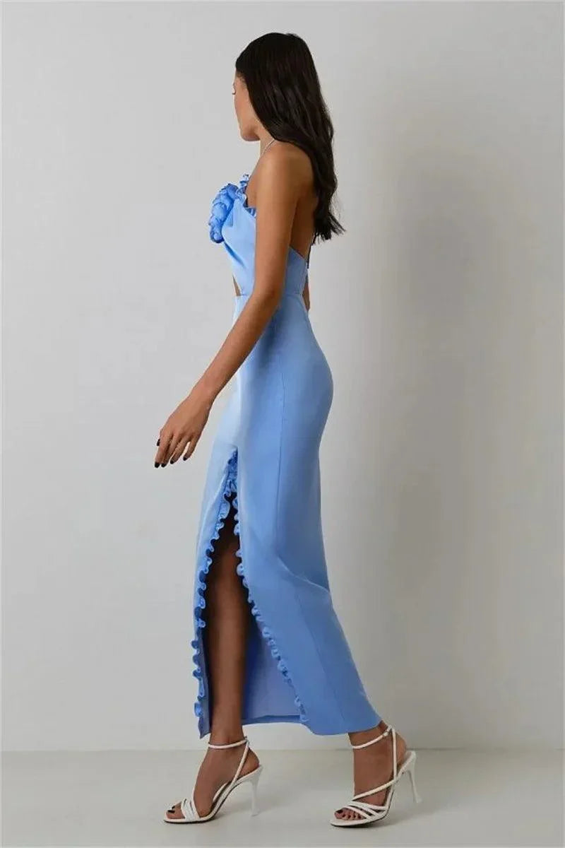 3D Flower Formal Evening Dress