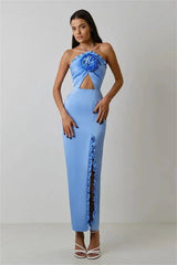 3D Flower Formal Evening Dress