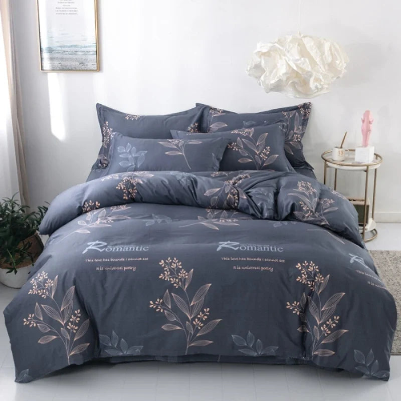 Flower Printing Cotton Bedding Sets
