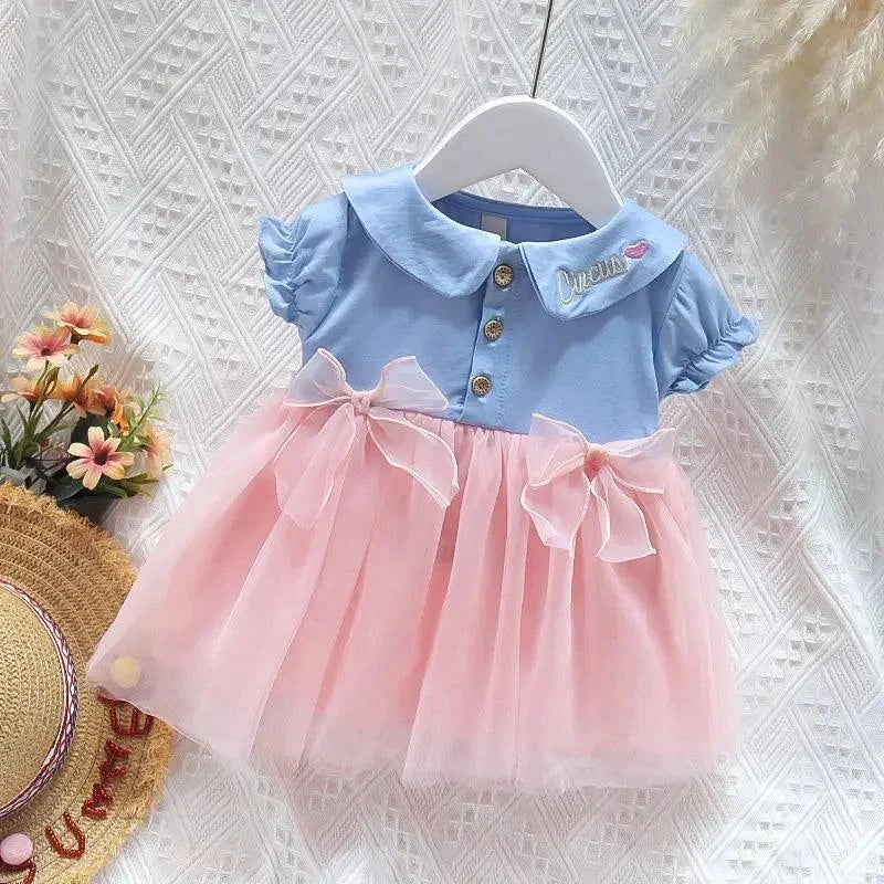Baby Girl Summer Short Sleeve Princess Party Dresses