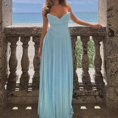 Fashion Solid Backless High Waist Dresses
