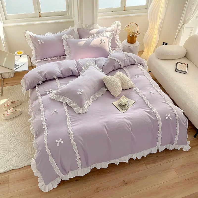 Fashionable Princess Style Lace Bedding Sets