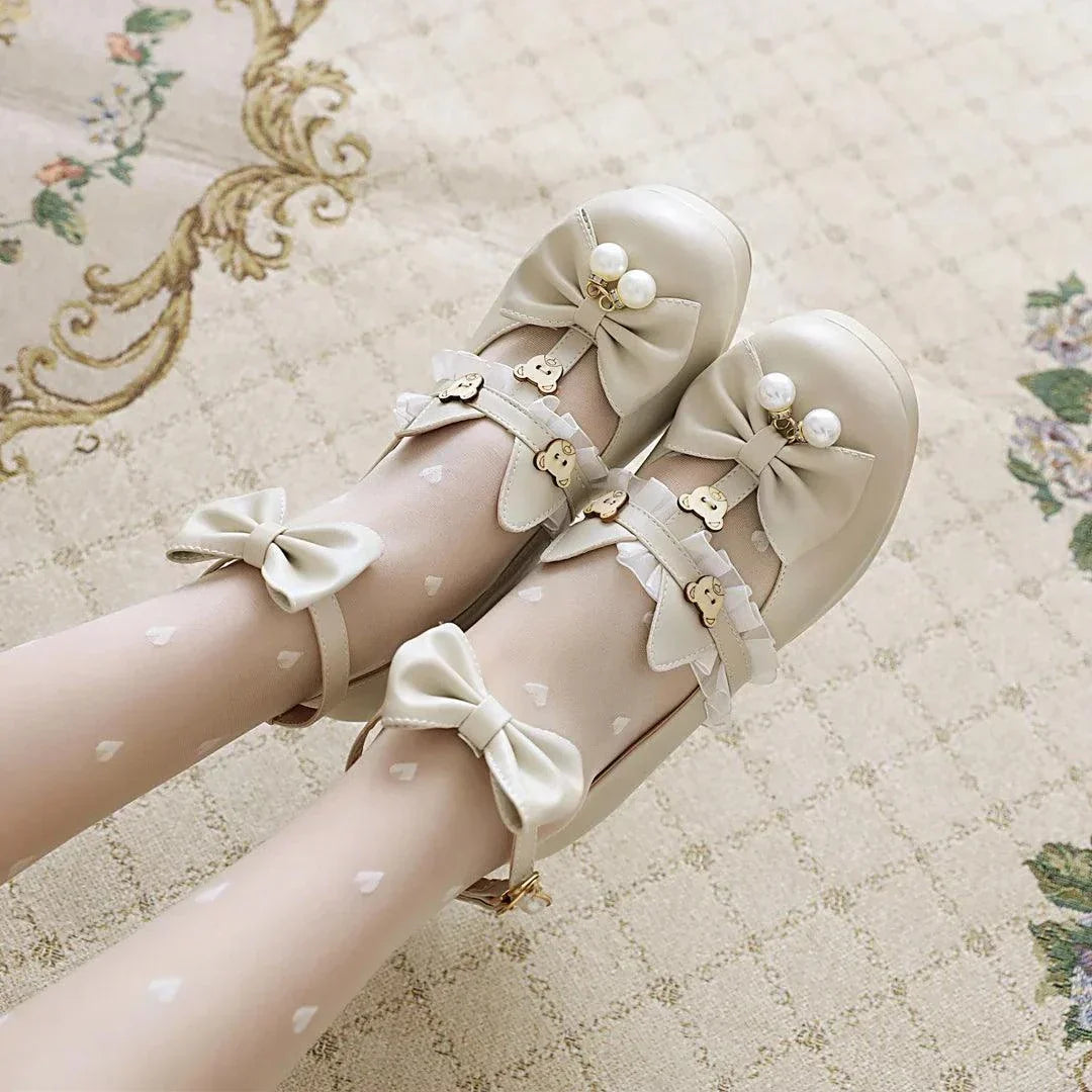 Cute Bear Lolita girls shoes