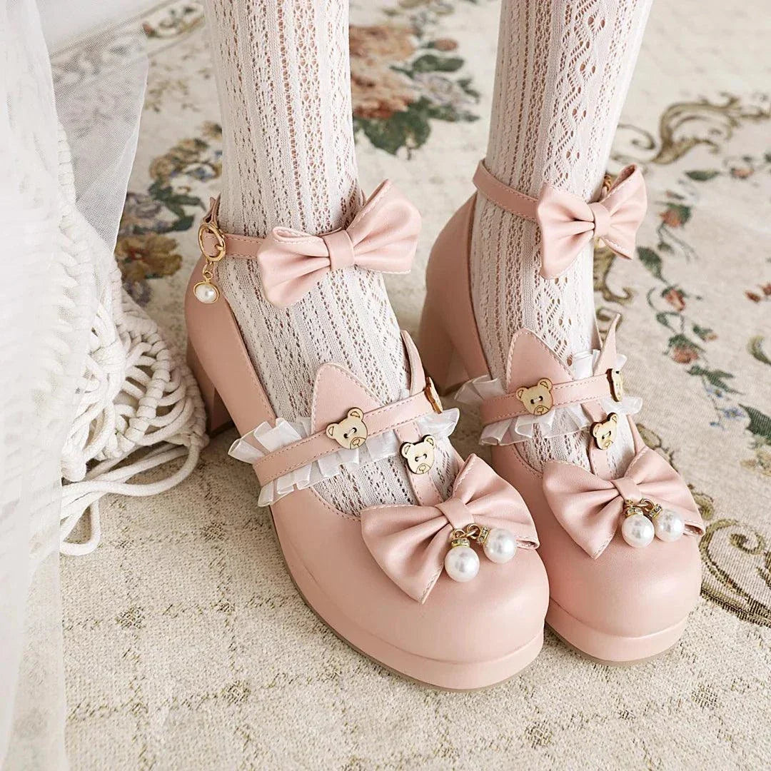 Cute Bear Lolita girls shoes