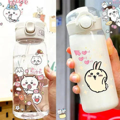 Chiikawas Portable Plastic 600 ML Sport Water Bottle