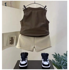 Fashionable Boys T-shirt and Shorts 2-piece Outfits