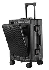 Aluminum Trolley Spacious Easy-Access Luggage