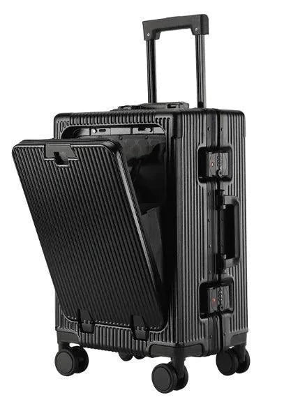 Aluminum Trolley Spacious Easy-Access Luggage