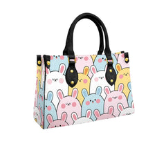 Cute Stylish Cartoons Women's Tote Bag With Black Handle