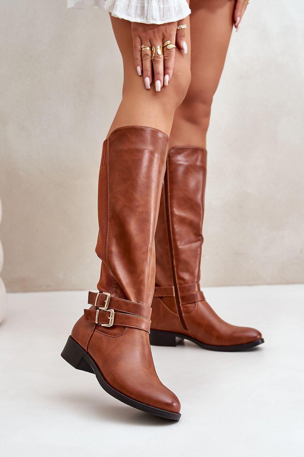 Classic Women's Eco-Leather Thigh-Hight Boots