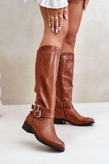 Classic Women's Eco-Leather Thigh-Hight Boots