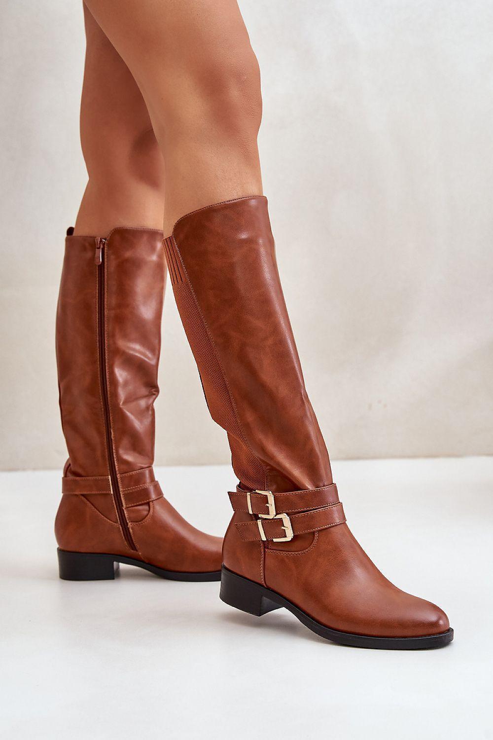 Classic Women's Eco-Leather Thigh-Hight Boots