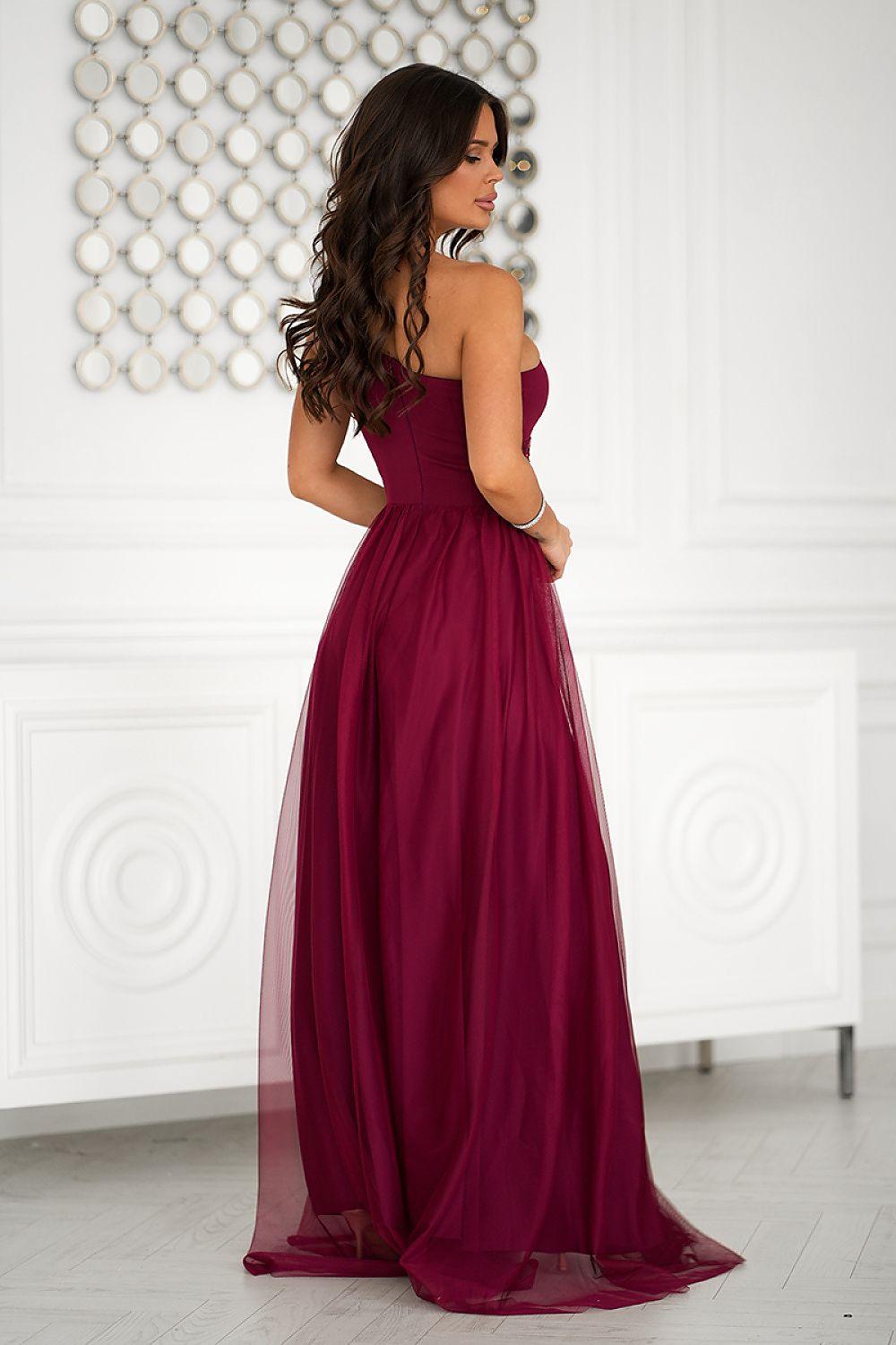 Elegant Stiffened Top Long dress