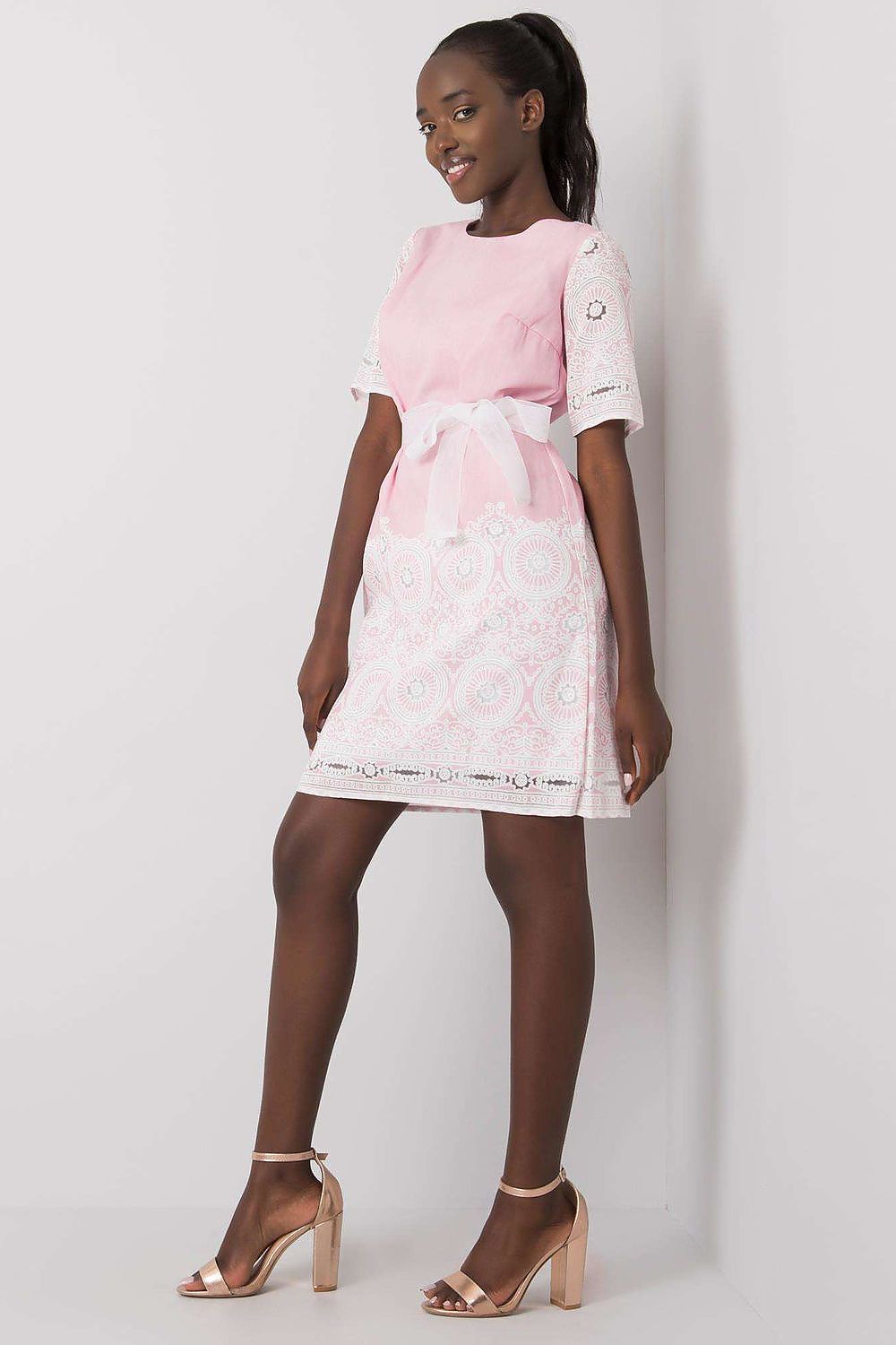 Elegant Subtle Print Formal Daydress