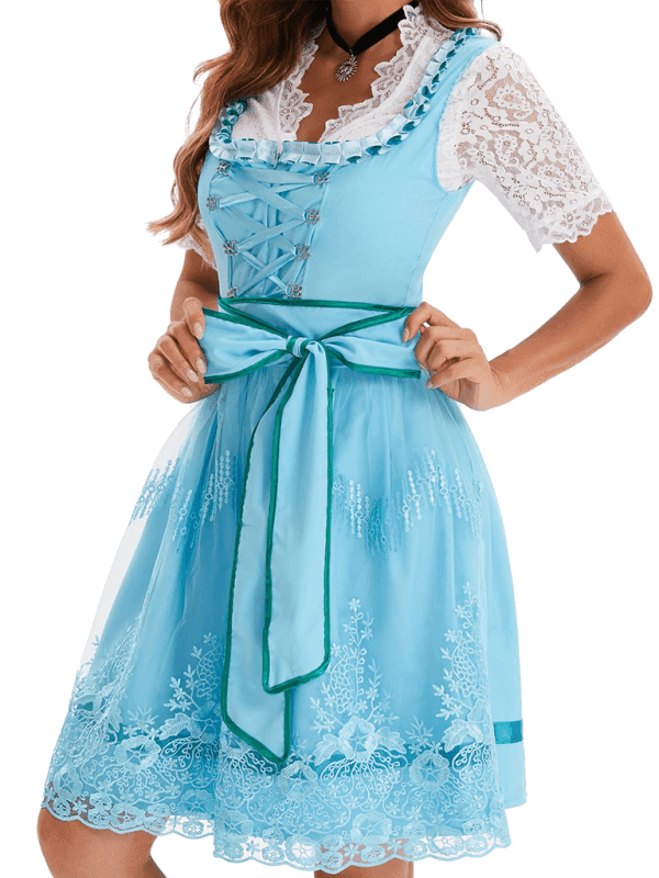German Munich Oktoberfest Women's Printed Beer Dress
