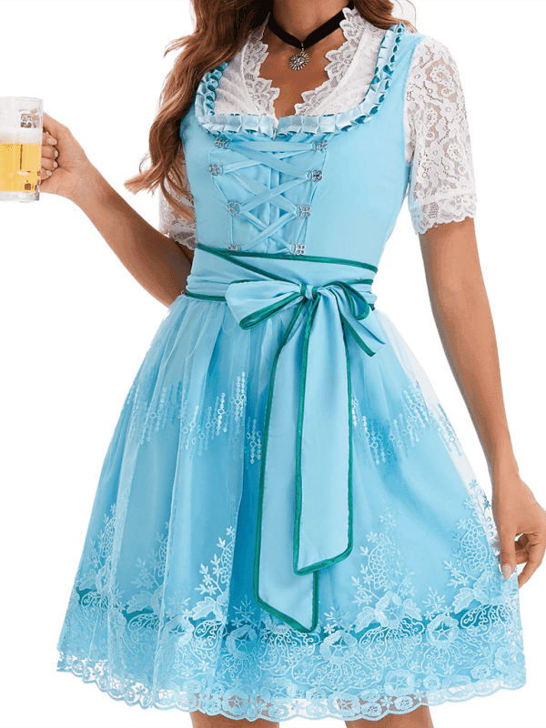 German Munich Oktoberfest Women's Printed Beer Dress