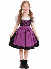 Children's beer festival skirts multi-color costumes dress